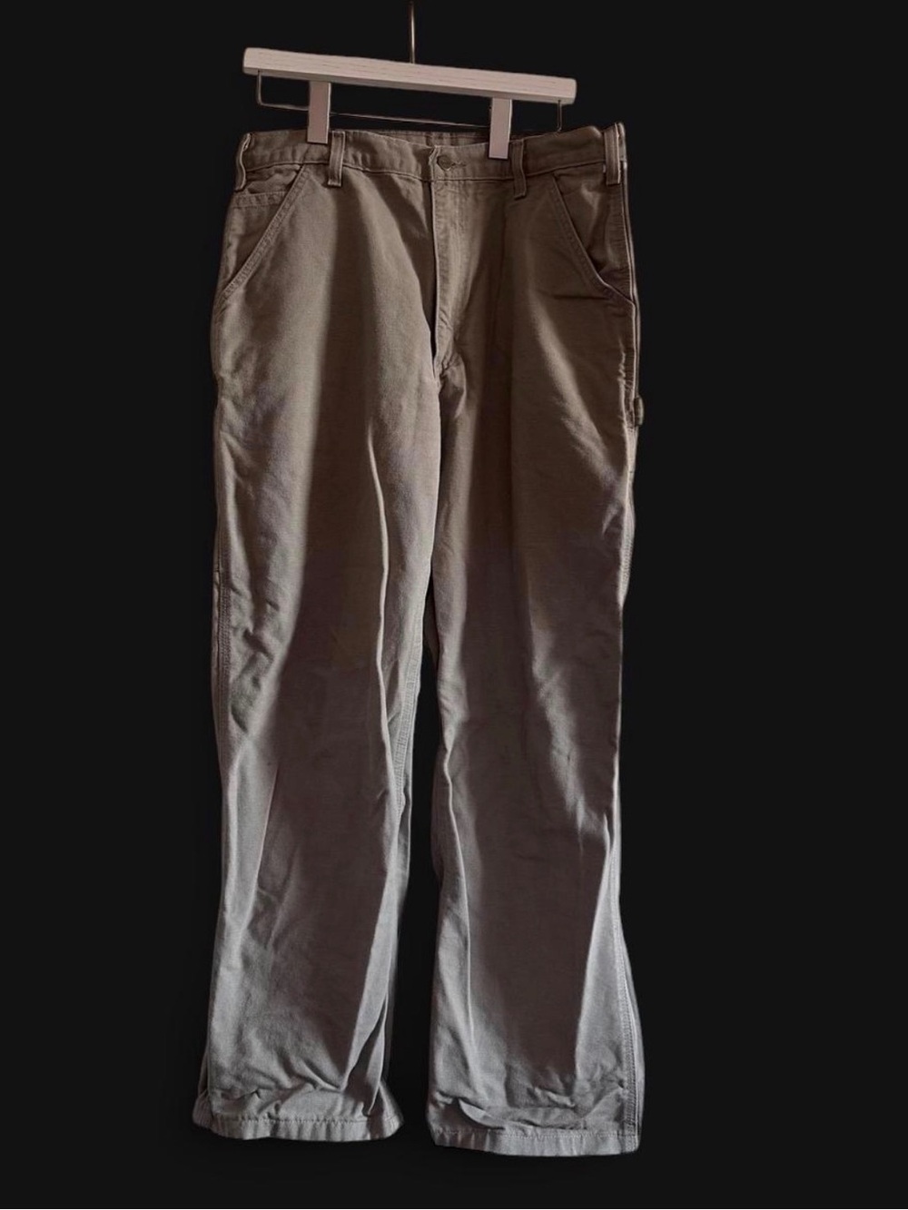Carhartt Carpenter Work Pants Khaki Canvas